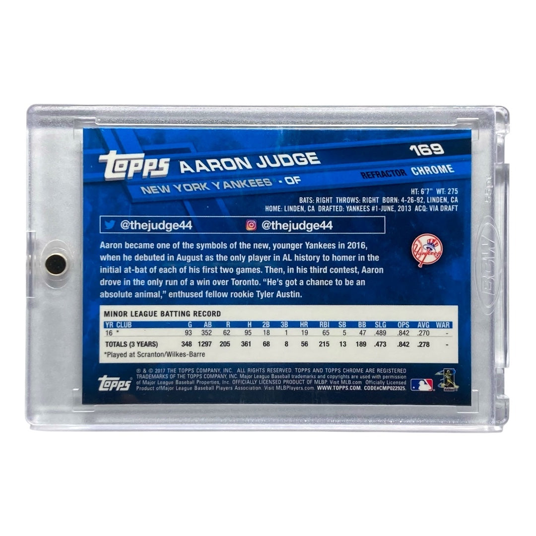 TOPPS MLBカード CHROME AARON JUDGE YANKEES #169 中古 IT2