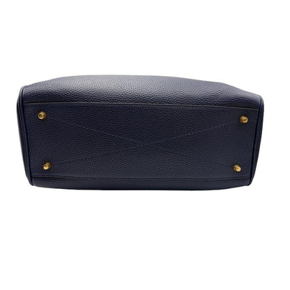 MARC JACOBS マークジェイコブス ゴッサム スモール バウレット ２WAY ハンドバッグ ネイビー 鞄 ブランド レディース レザー ショルダー 中古 W４
