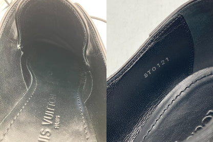 LOUIS VUITTON ルイヴィトン ダミエ ドレスシューズ サイズ7M メンズ 中古 D4