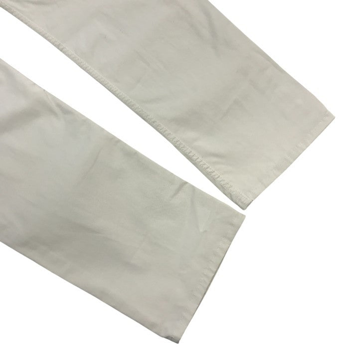 EMPORIO ARMANI エンポリオアルマーニ パンツ メンズ コットン スリムフィット ズボン ホワイト 28インチ J08SA 中古 T1