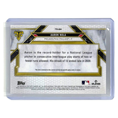 TOPPS MLBカード TRIPLE THREADS AARON NOLA PHILADELPHIA PHILLIES /27 #TTR-AN4 中古 IT1