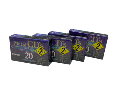 maxell Metal CD's 20分 カセットテープ 2PACK 4個セット 中古 D4