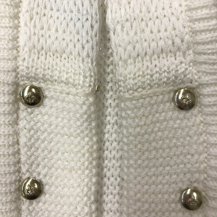 EPOCA エポカ 綿混ニット ジャケット KUB32-855-01 40 アウター レディース ホワイト 秋 冬 春 中古 W1
