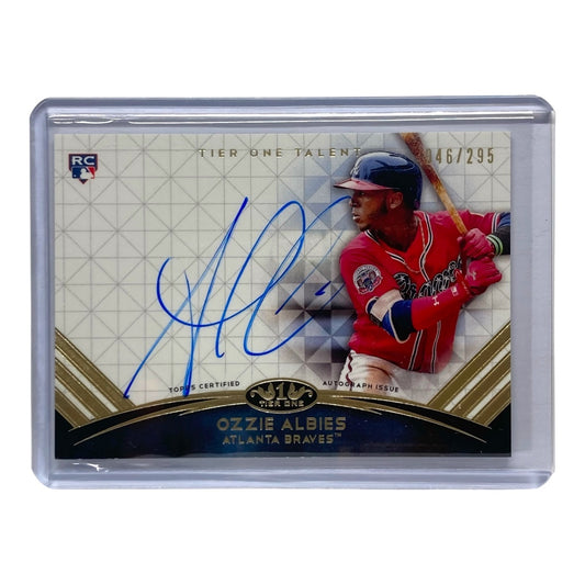 TOPPS MLBカード TIER ONE OZZIE ALBIES BRAVES 046/295 #TTA-OA 中古 IT2