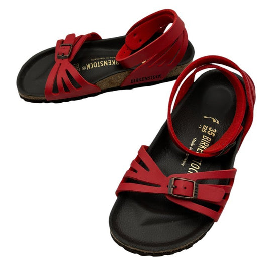 BIRKENSTOCK ビルケンシュトック サンダル レッド 35 22.5cm 靴 シューズ 夏 レディース ストラップ 中古 W４