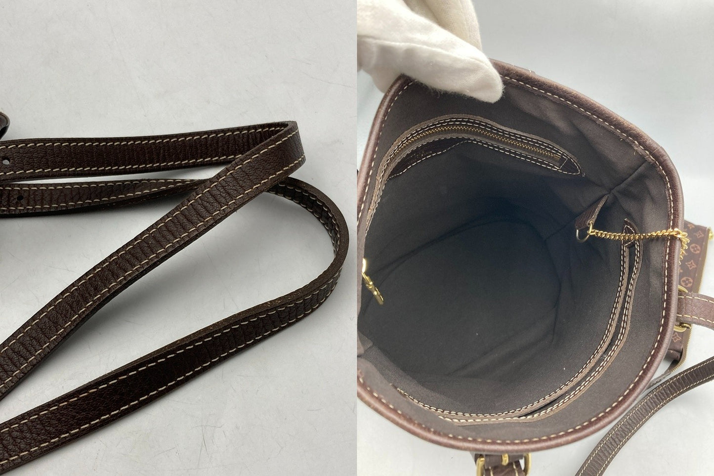 LOUIS VUITTON ルイヴィトン モノグラム ミニラン バケットPM M95226 中古 D4