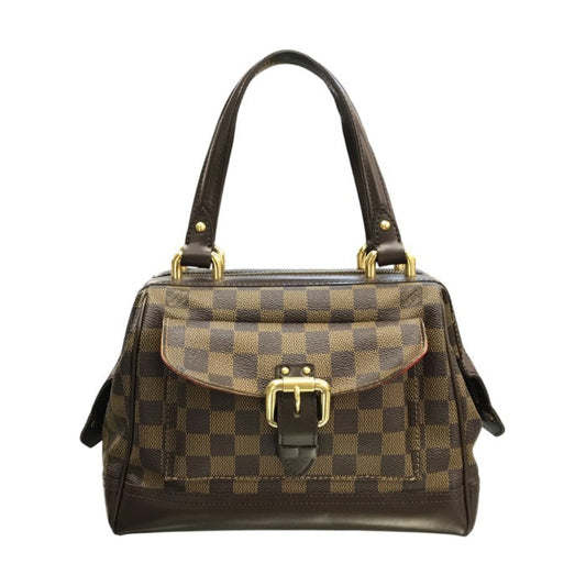 LOUIS VUITTON ルイヴィトン ダミエ ナイツブリッジ ハンドバック レディース 開口部広い ブラウン N51201 中古 T1