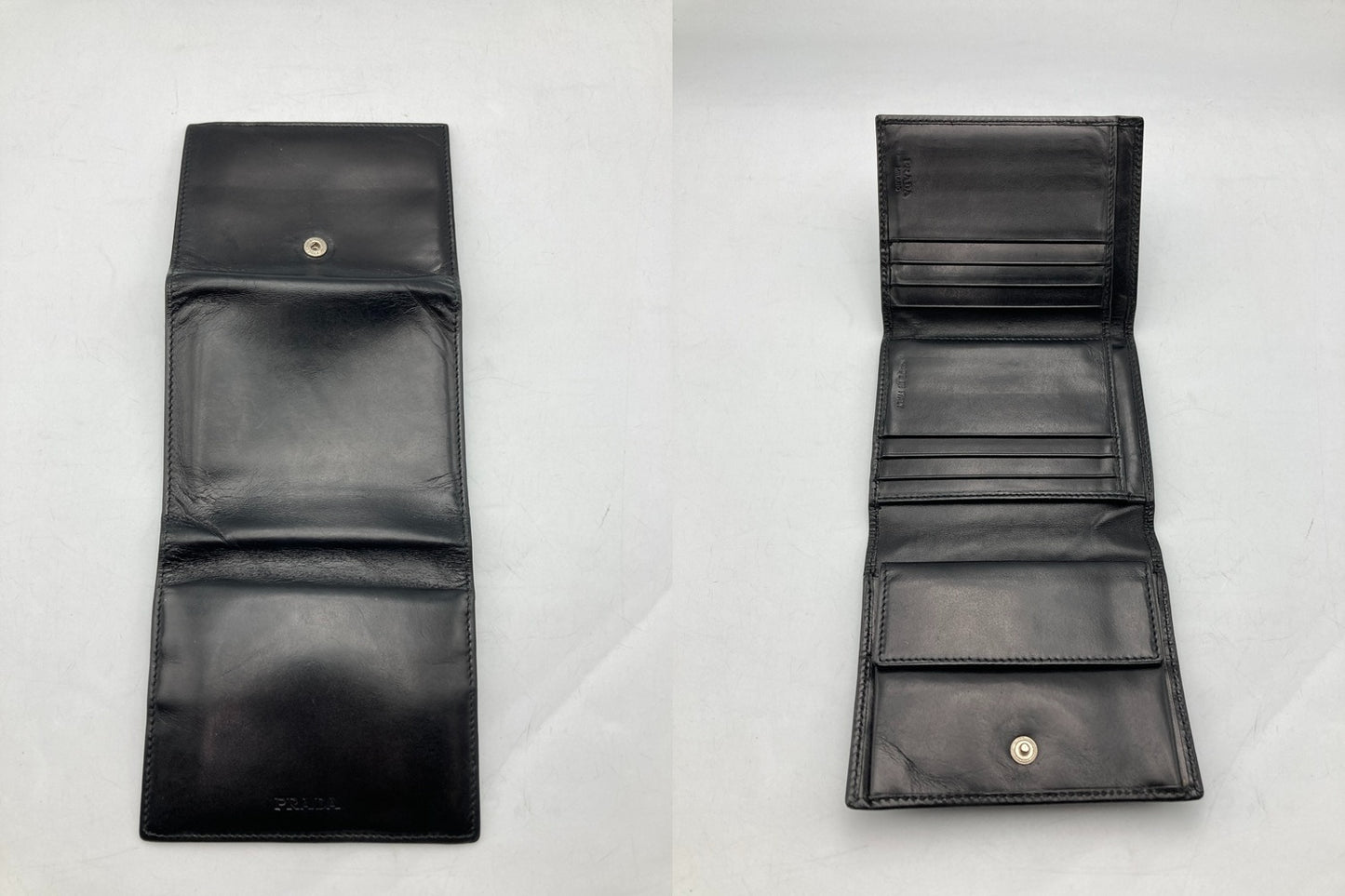 PRADA プラダ レザー 3つ折り財布 中古 D4