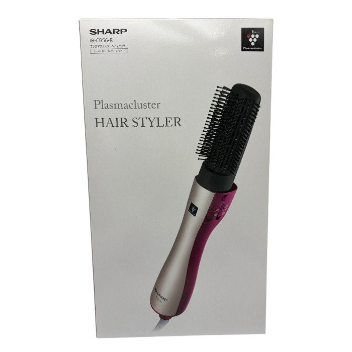 未使用品 シャープ プラズマクラスターイオンヘアスタイラー レッド系 IB-CB56-R SHARP カールドライヤー ヘアケア 家電 温風 冷風 中古 W４