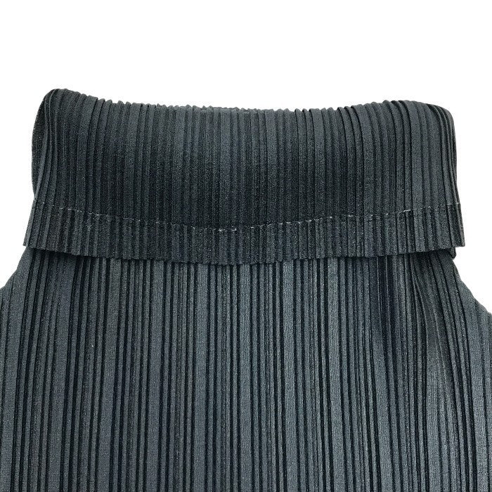 PLEATS PLEASE プリーツプリーズ イッセイミヤケ カットソー レディース 長袖 ハイネック タートルネック ブラック 3サイズ FK83-FK356 中古 T1