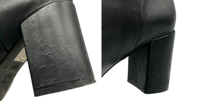 TORY BURCH トリーバーチ レザー ロングブーツ 6 1/2 (約23.5cm) ブランド レディース シューズ 靴 秋 冬 かわいい 中古 W４