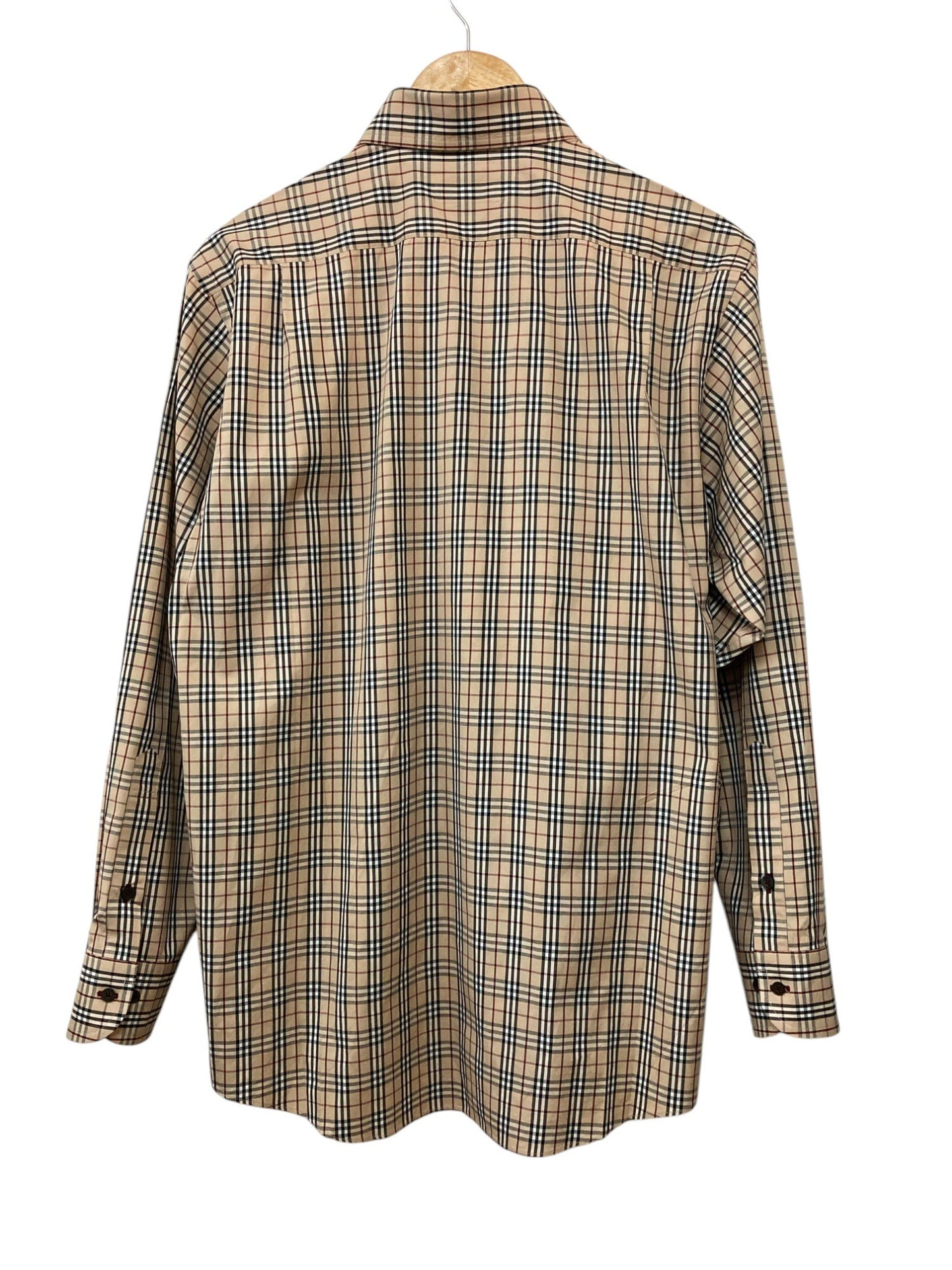 BURBERRY BLACK LABEL バーバリー ブラックレーベル ノバチェック 長袖シャツ サイズ3 メンズ BMW90-902 中古 D4