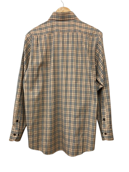 BURBERRY BLACK LABEL バーバリー ブラックレーベル ノバチェック 長袖シャツ サイズ3 メンズ BMW90-902 中古 D4