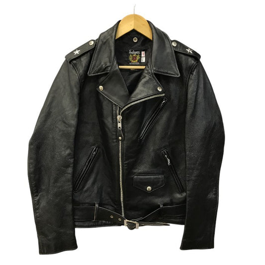 Schott ショット 217US SHEEP ONESTAR ライダースジャケット メンズ シープ ワンスター ダブル レザーブラック 40サイズ 7823950093 中古 T1