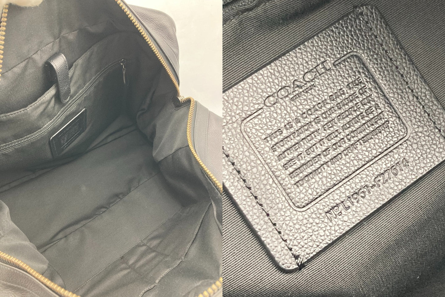 COACH コーチ レザー 2WAY ボストンバッグ F27614 中古 D4