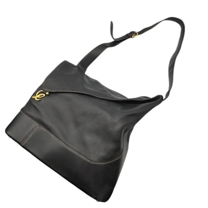 LOEWE ロエベ アントン ショルダーバッグ レディース レザー ヴィンテージ ブラック ブランド 肩掛け 希少 鞄 中古 W４