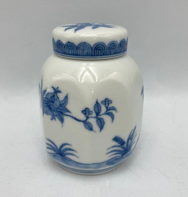 御室焼 和善造 北村和善  紫交趾三仙果 茶心壷 中古 D4