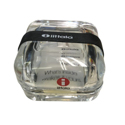 IITTALA イッタラ VITRIINI ビトリーニ アクセサリーケース クリア 60mm×60mm 中古 Y1