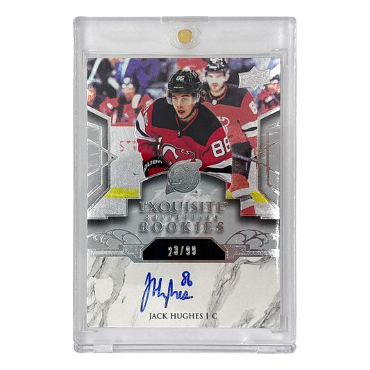 UPPER DECK NHLカード EXQUISITE COLLECTION JACK HUGHES DEVILS 23/99 #R25 中古 IT1