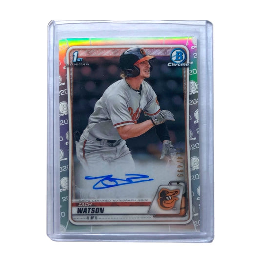 TOPPS MLBカード BOWMAN CHROME 1ST ZACH WATSON BALTIMORE OLIOLES /499 #CPA-ZW 中古 IT2