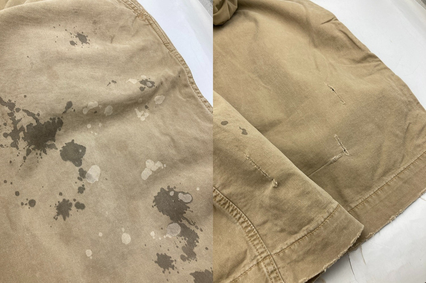 BOOTLEGGERS ブートレガーズ シンチバック チノトラウザーズ ペンキ加工 メンズ 中古 D4