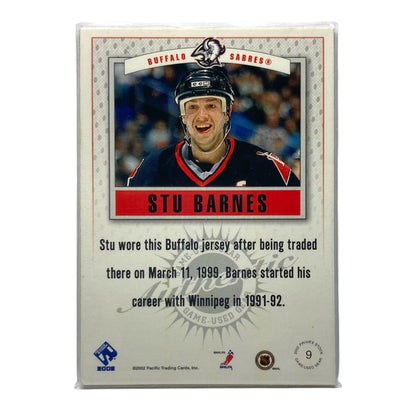 Pacific NHLカード PRIVATE STOCK STU BARNES SABRES #9 中古 IT2