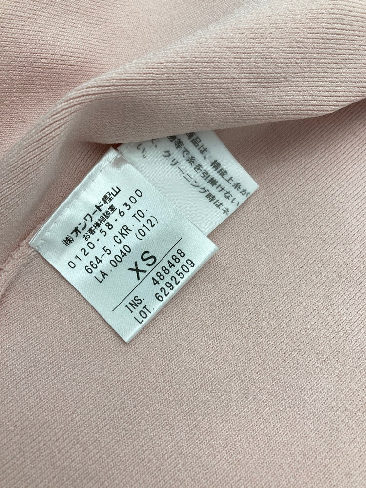 TOCCA トッカ ビジュー付 ボレロ カーディガン サイズXS ピンク 中古 D4