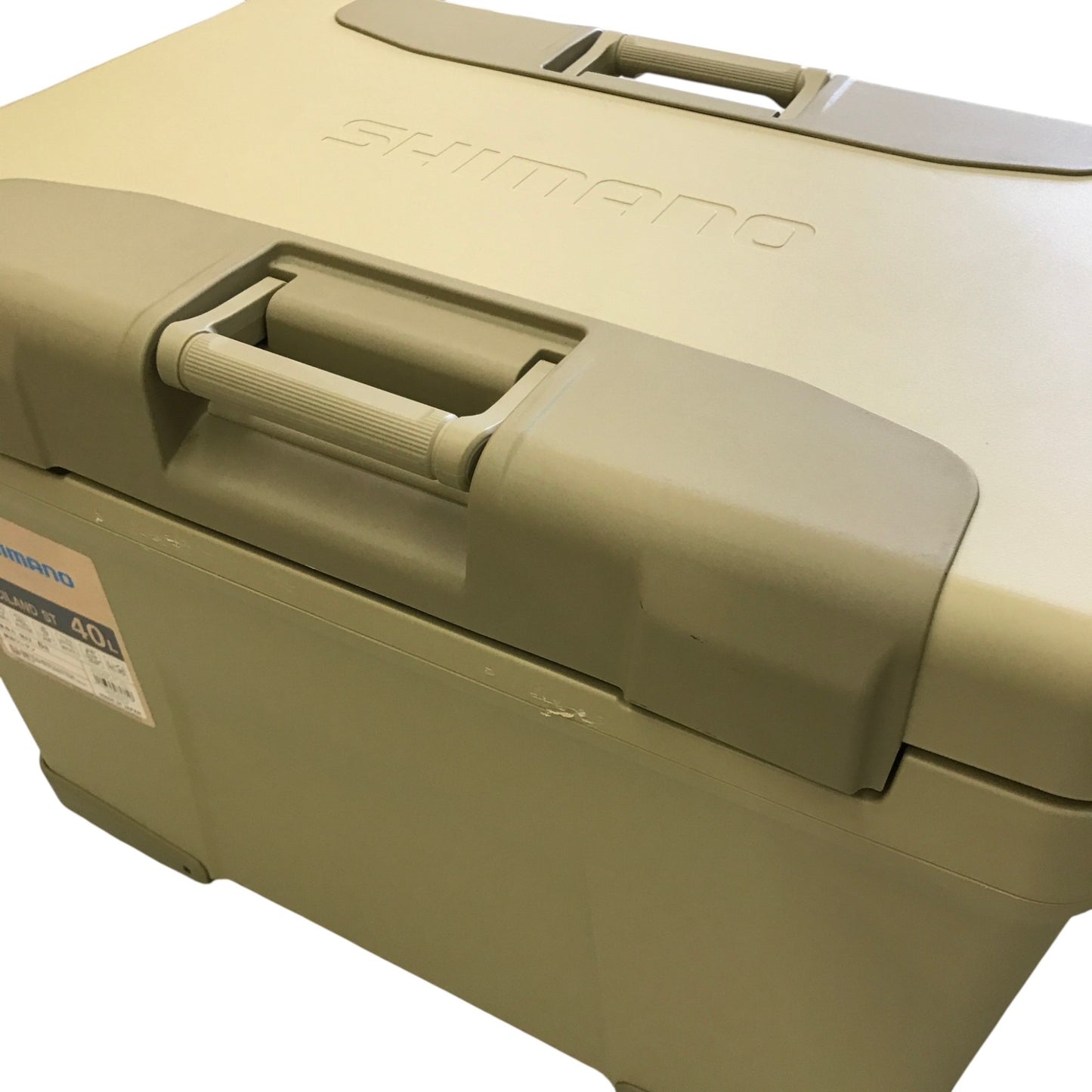 SHIMANO ヴァシランド ST 40L クーラーボックス 釣り レジャーNX-340WS ベージュ01 中古 Y1