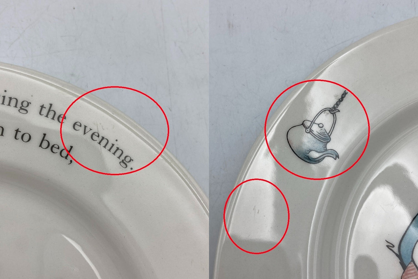 PETER RABBIT by Wedgwood ウェッジウッド ピーターラビット カップ プレート ボウル 3点セット 中古 D4