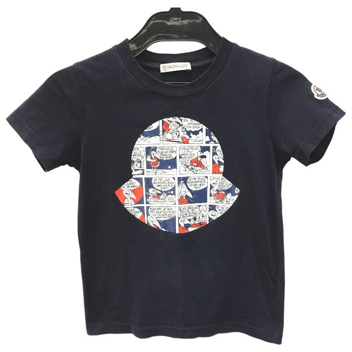 MONCLER モンクレール Tシャツ キッズ 半袖 コットン コミック柄 漫画 115cm ネイビー D19548018350 中古 T1