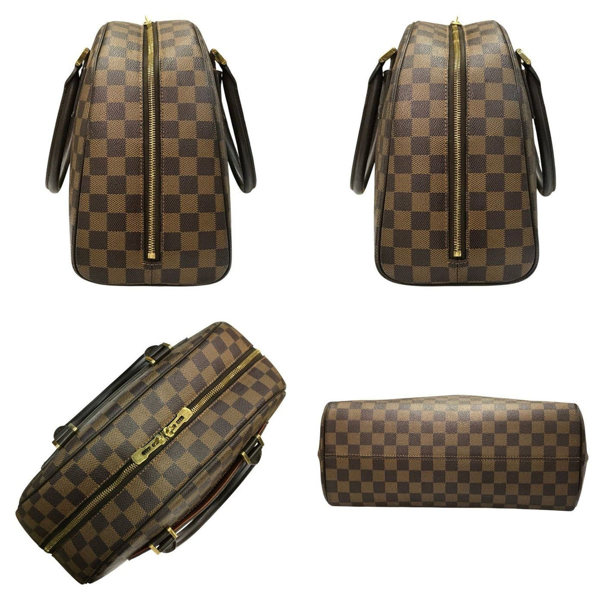 LOUIS VUITTON ルイヴィトン ダミエ エベヌ ノリータ ボストンバッグ ユニセックス ハンドバッグ 通勤 小旅行 ブラウン N41455 中古 T1