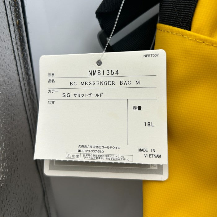 未使用品 THE NORTH FACE ザノースフェイス BC メッセンジャーバッグ M NM81354 サミットゴールド ショルダー 大きめ 通勤 メンズ 中古 W４