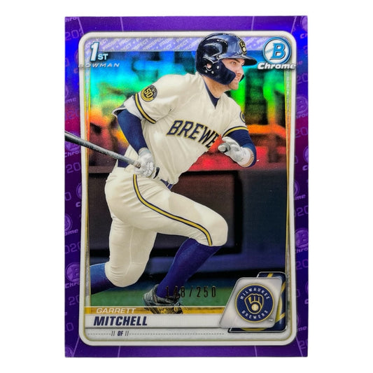 TOPPS MLBカード BOWMAN CHROME 1ST GARRETT MITCHELL MILWAUKEE BREWERS /250 #BD-118 中古 IT2