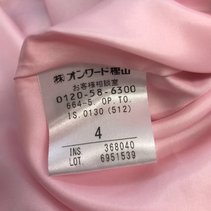 TOCCA トッカ ALSTROMERIA ニットドレス レディース ワンピース ポリエステル 花柄 ご家庭で水洗い可 ピンク サイズ4 OPTOIS0130 中古 T1