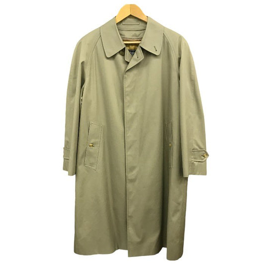Burberrys バーバリー ステンカラーコート メンズ 秋冬 ライナー付き 無地 チェック柄 カーキ WRO55-940-72 中古 T1