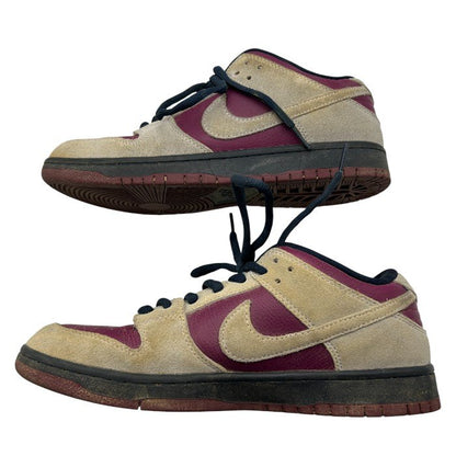 NIKE SB DUNK LOW PRO ナイキエスビー ダンク ロー プロ スニーカー BQ6817-001 バーガンディ/グレー 28cm ナイキ 靴 シューズ メンズ 希少 中古 W４