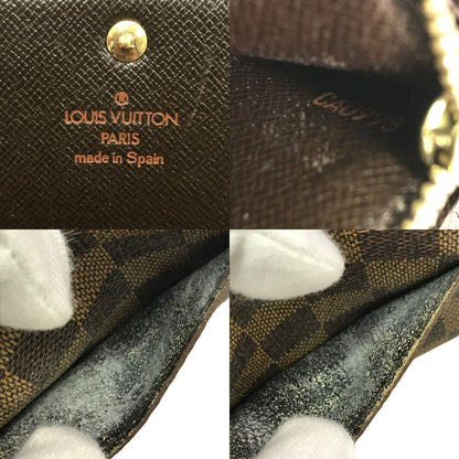 LOUIS VUITTON ルイヴィトン ダミエ エベヌ ポルトフォイユサラ 長財布 2つ折り 旧型 ブラウン N61734 中古 T1