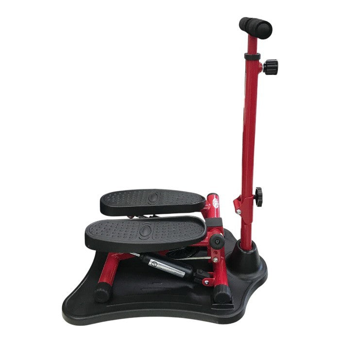 ショップジャパン 健康ステッパー ナイスデイ 健康ステッパー 専用ハンドル付き カウンターなし 有酸素運動 座りながら レッド NDS-1 中古 T1