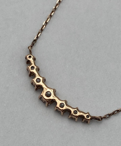 4℃ ヨンドシー シルバー 7石 ネックレス 中古 D4