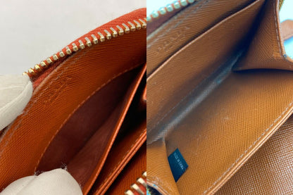 PRADA プラダ ラウンドファスナー コインケース 小銭入れ 中古 D4