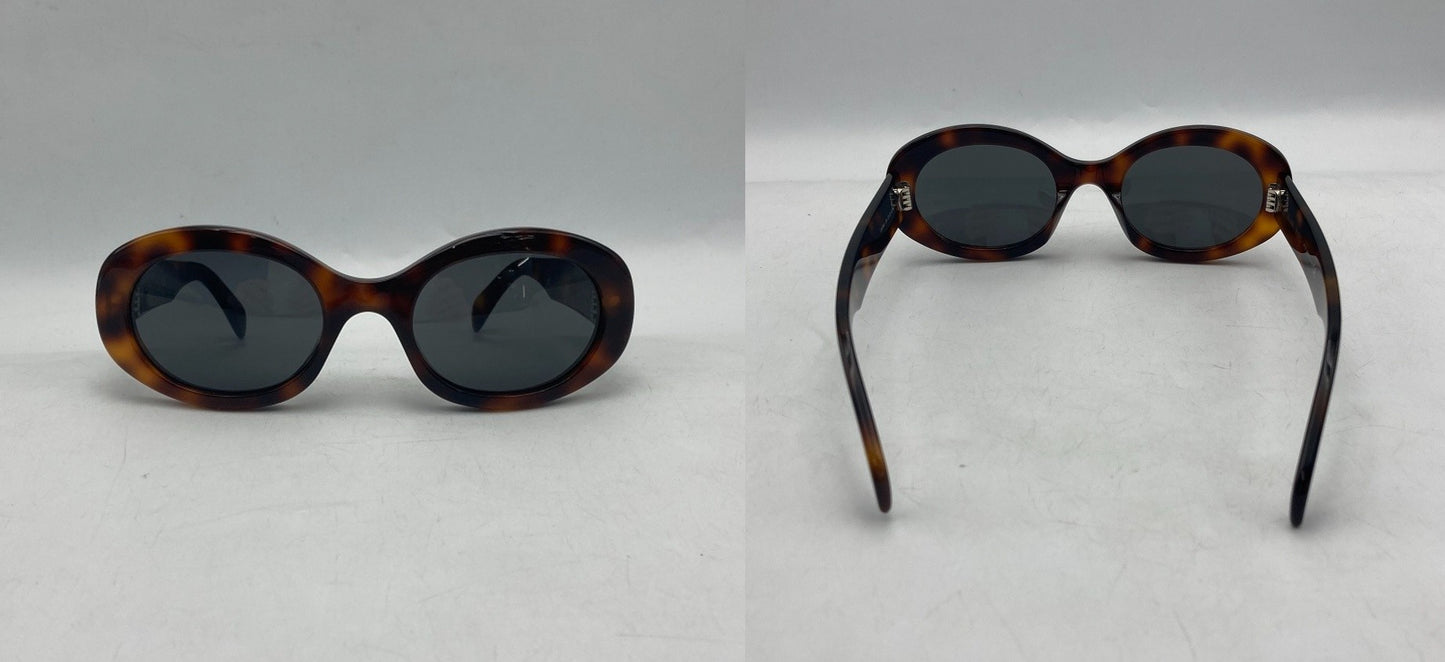 CELINE セリーヌ トリオンフ オーバル型 サングラス CL40194U 中古 D4