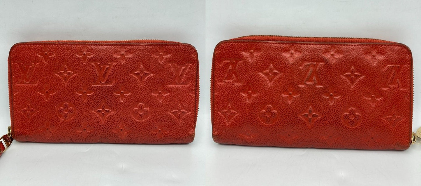 LOUIS VUITTON ルイヴィトン モノグラムアンプラント ポルトフォイユ スクレットロン オリアン M60297 中古 D4