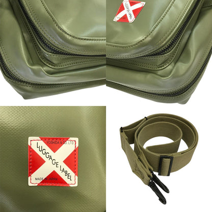 ラゲッジレーベル ライナー ショルダーバッグ ユニセックス LINER 斜め掛け 赤バッテン エクスパンダブル グリーン 951-09240 中古 T1