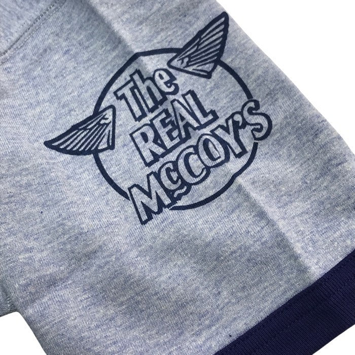 The REAL McCOY’S リアルマッコイズ Tシャツ メンズ 半袖 コットン 稲妻フェスティバル 2006 限定 イナズマ ブルー 36(S)サイズ M6100 中古 T1