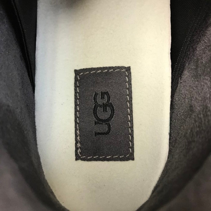 UGG アグ GOLDENCUSH スニーカー レディース スウェード/メッシュ ローカット 厚底 ゴールデンクッシュ ブラック 24.0cm 1152719 中古 T1