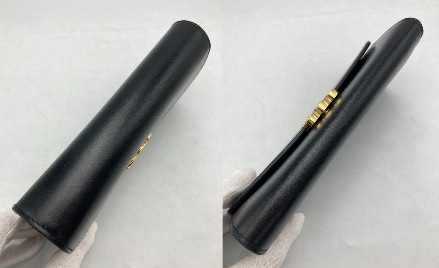 CELINE セリーヌ ラージウォレット トリオンフ / シャイニーカーフスキン 長財布 中古 D4