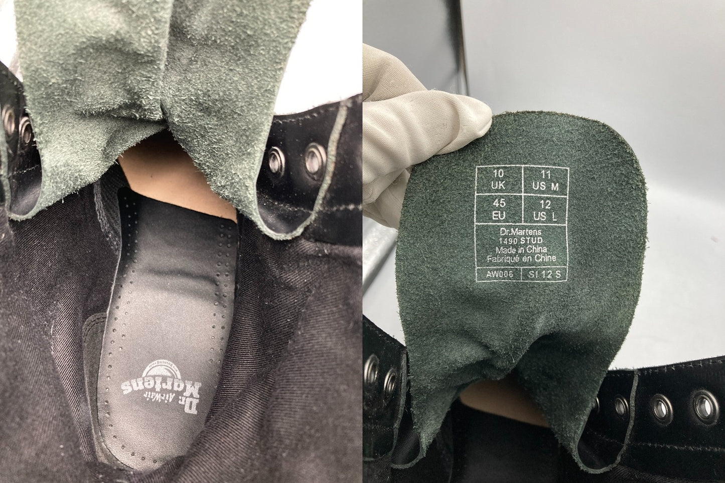 Dr.Martens ドクターマーチン 10ホール スタッズ ブーツ 1490 STUD サイズUK10 中古 D4