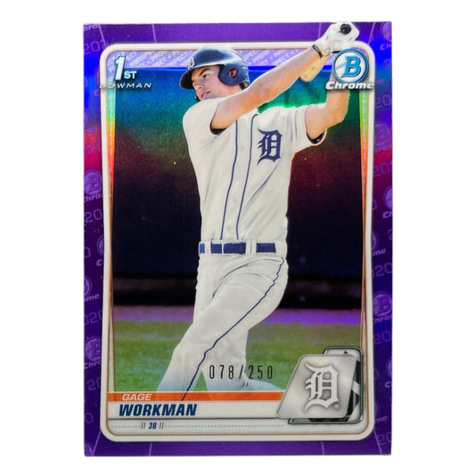 TOPPS MLBカード BOWMAN CHROME 1ST GAGE WORKMAN DETROIT TIGERS /250 #BD-33 中古 IT2