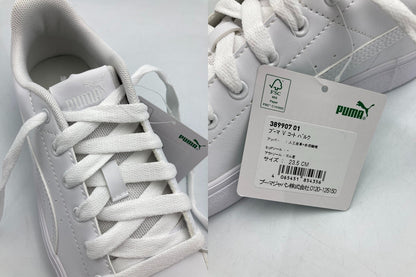 PUMA プーマ V コート バルク スニーカー 389907 01 レディース サイズ23.5cm 中古 D4