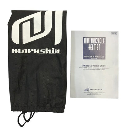 マルシン バイクヘルメット クリアシールド PSC 二輪 インナーバイザー インカム用スピーカーホール トップベンチレーション 艶消し フラットブラック XLサイズ 中古 T1